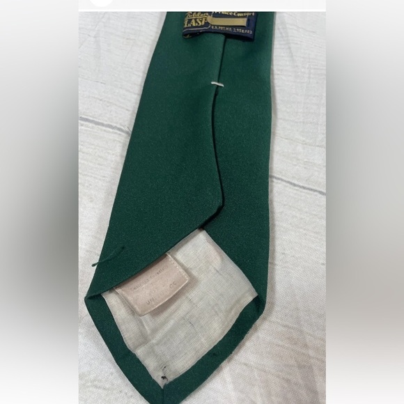 Vintage Neck Tie Green Men’s 7UP Golden Clasp Prince Consort 57’ Inch Collector - Picture 5 of 10
